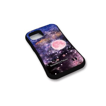 グリップケース iPhoneケース【Strawberry MoonⅡ】（名入れ可）の画像