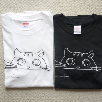 シンプル　にゃんこ　Tシャツ　ねこ　猫の画像