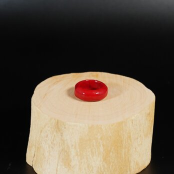 Urushi Ring  -  Aka   004　 10号の画像