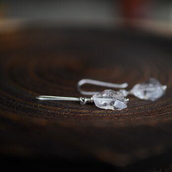 -Herkimer diamond- long fook pierceの画像