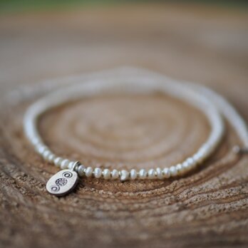 -Pearl・Silver- choker pendantの画像