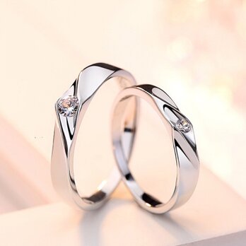✨新作✨ペアリング【セット】フリーサイズ 結婚指輪　S 925 シルバー　受注製作　リング　の画像