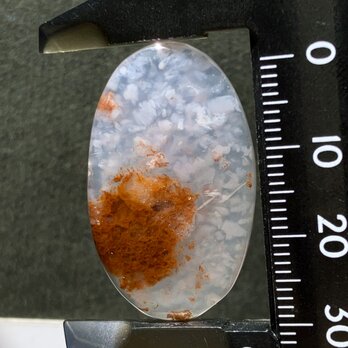 レッドモスアゲート[305] 33x20mm 29Cts　天然石 ルース／カボションの画像