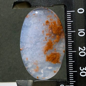 レッドモスアゲート[306] 37x24mm 37Cts　天然石 ルース／カボションの画像