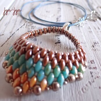 【軽量】twin beads necklace - 10の画像