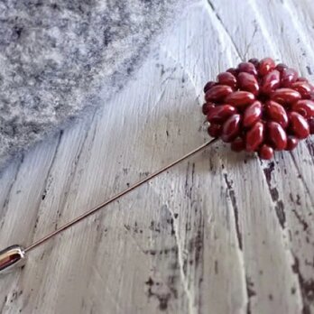 twin beads stole ping - 艶赤の画像