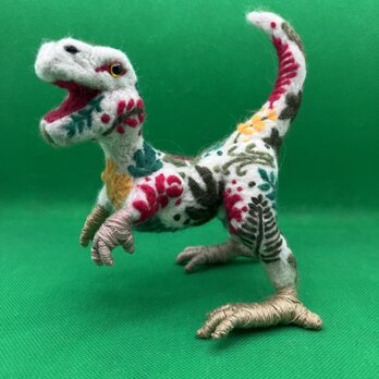 羊毛フェルト　恐竜の画像