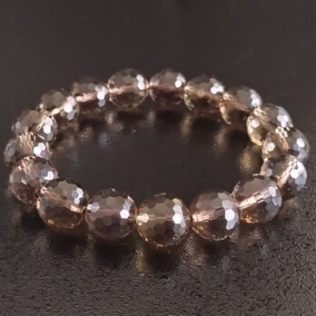 スモーキークォーツ・12mm【128面カット】ブレスレットの画像