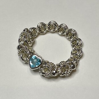 『 Beauty heart ( clear ) 』Ring by SV925の画像