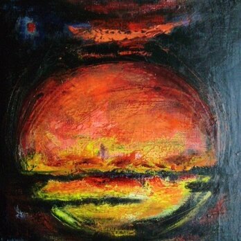 絵画 インテリア キャンバス画 油絵 cosmos SUNRISEの画像