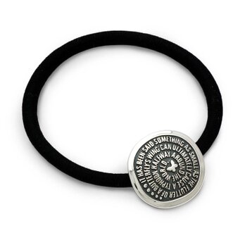 ヘアゴムブレスレット 蝶/シルバー925 シンプル/シルバーアクセサリー メンズアクセサリー/HG01の画像