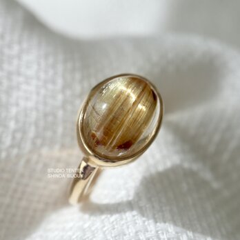 K10[ルチルの実]goldrutilatedquartzの画像