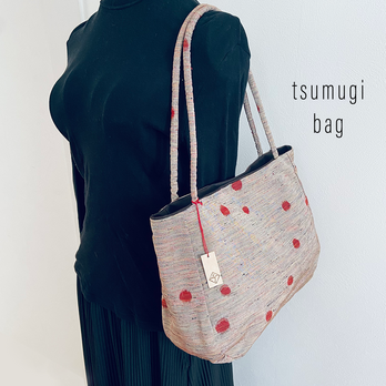 tsumugi bag | 水玉の画像