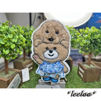 ★くまさんのお気に入り★プードルの被り物★プリーツツーピース★大16.5-1枚の画像
