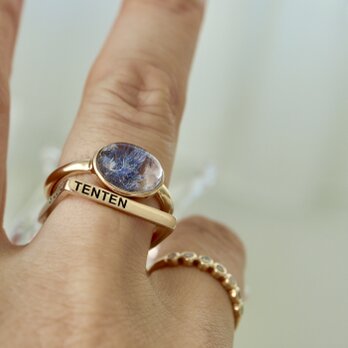 K10[深海庭園dumortierite in quartz]ringの画像