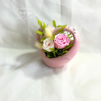 【heart arrangement】 プリザーブドフラワーの画像