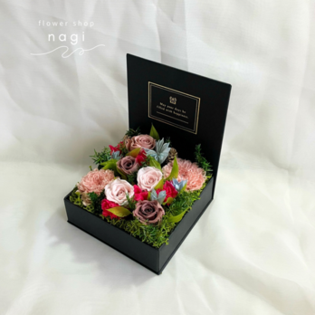 【modern garden/Box flower】プリザーブドフラワーの画像