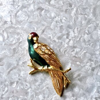 SCA41-【 AVON 】エイボン・ヴィンテージブローチ 1980〜90s Parrot motifの画像