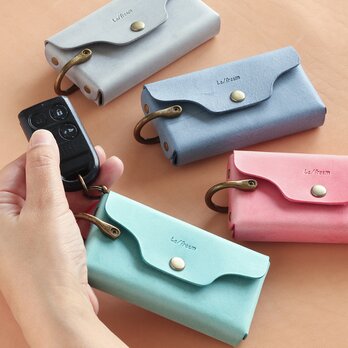 ボックス型 キーケースミニ財布L Dカン付き LF-036 シビラ レザーキーケース スマートキーケース コインケースの画像