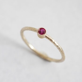 Ruby birthstone ring [R050K10RB]の画像