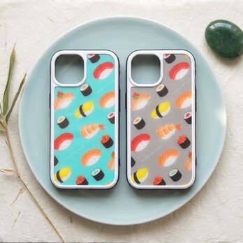 強化ガラススマホケース【お寿司deすし】