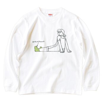 長袖 Tシャツ 『くつしたの穴・女子』 男女兼用 ロンTの画像