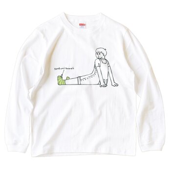 長袖 Tシャツ 『くつしたの穴・男子』 男女兼用 ロンTの画像