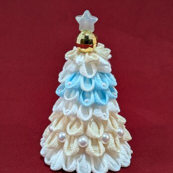 つまみ細工のクリスマスツリーCの画像