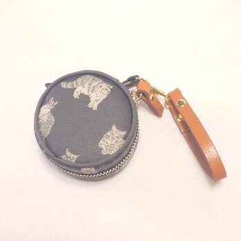 リバティプリントポーチ S　ミャオウ