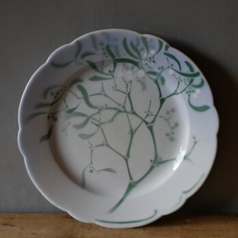 No.6 ディナープレート  宿り木 ヤドリギ  フランスアンティーク　エドモンド・ラシュナル