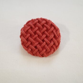 Smocking brooch・ダークレッド（小）の画像
