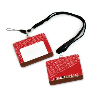 IDケース/IDカードホルダー/パスケース【ほのぼのにゃんこ勢ぞろい（ニャンダフル）】（名入れ可）の画像