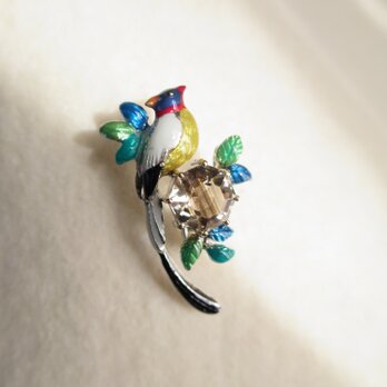 SV・K18 Bird on the rock brooch 2の画像