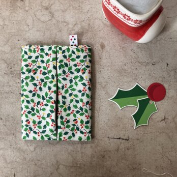 クリスマスカラーのティッシュケース(627)の画像
