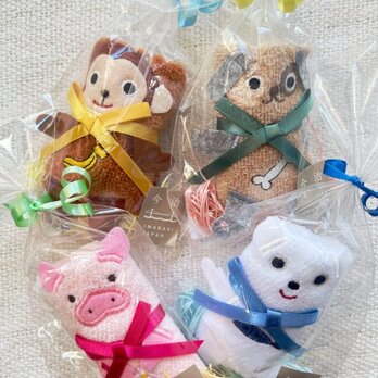 【SALE】ORUNET(オルネット) 動物プチタオル -全４種類-の画像