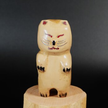Makie White Cat  001      (蒔絵　白招き猫)の画像