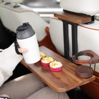 【パイン】 後部座席用の車載デスク キャンプ車中泊 テーブル ワークデスク オンラインミーティング