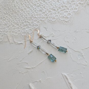再販✳ヴィンテージフランス＊アパタイト＊ロングピアス＊14kgfピアス＊no.724
