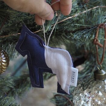 hiraliてぬぐいで作ったオーナメント ８個セット【クリスマスギフト】の画像