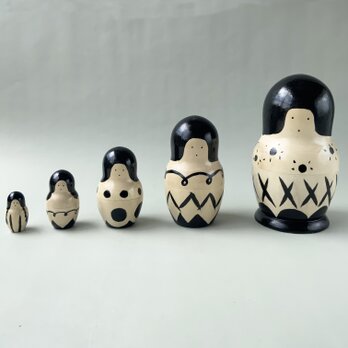 ocappa モノトーンマトリョーシカ　＊大の画像