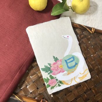 【受注生産】型染手漉き和紙絵はがき　年賀状　“玉ー巳”の画像