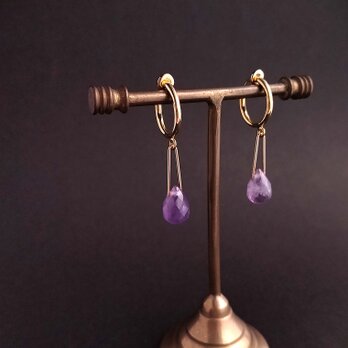 Retro modern / amethyst 14kgf (2月の誕生石アメシスト)