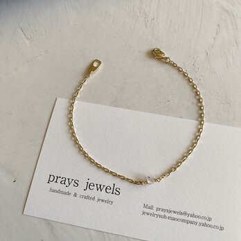 Herkimer,NewYork,USA  Bracelet シンプルNYハーキマーチェーンブレスレットの画像