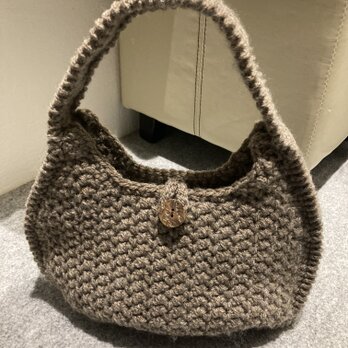 手編みネコ型ト-トバックの画像