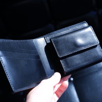 小銭入れ付き二つ折り財布 ｜ イタリア産/革財布/クラシック