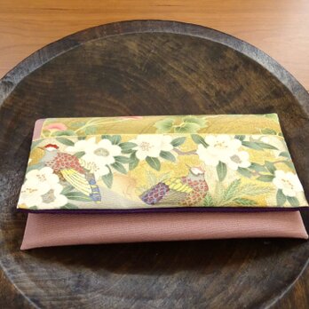 華やかな金封袱紗兼お懐紙入れ(壱）