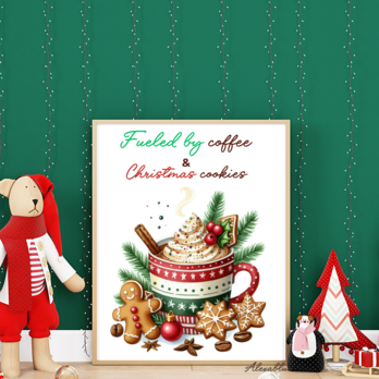 クリスマスCoffeeポスター A4サイズ クリスマス インテリアポスターの画像