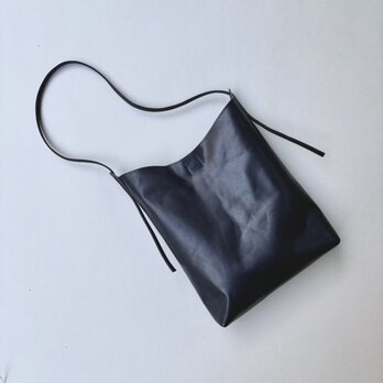 程よい袋 （Short）　BLACK（牛革）の画像