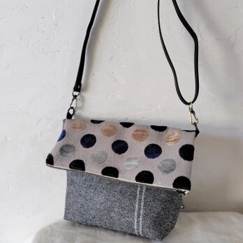 スペイン*ジャガード*ウール*コンビ*ショルダーバッグ