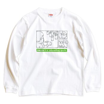 長袖 Tシャツ 『モルックとモグラ』 男女兼用 ロンTの画像